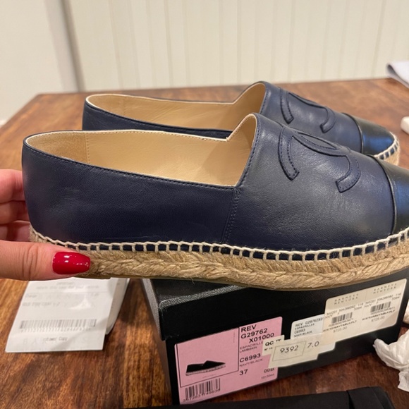 Chanel Navy Espadrilles - Picture 7 of 9